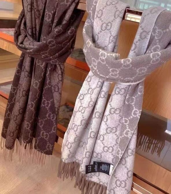 GUCCI 구찌 캐시미어 머플러 150 블랙